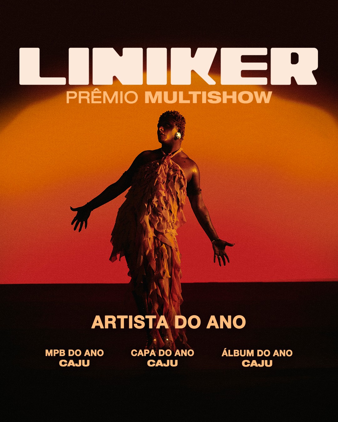 Liniker - Prêmio Multishow | Crédito: Larissa Kreili