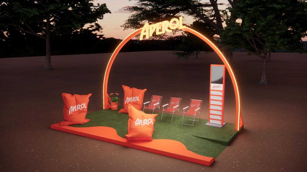 Ativação Aperol no Popload Festival 2025 | Imagem: Divulgação