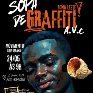 Sopa de Graffiti será realizada por jovens artistas no Alto Vera Cruz, dia 24/5, em Belo Horizonte
